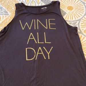 Apt 9 tank top “Wine All Day”